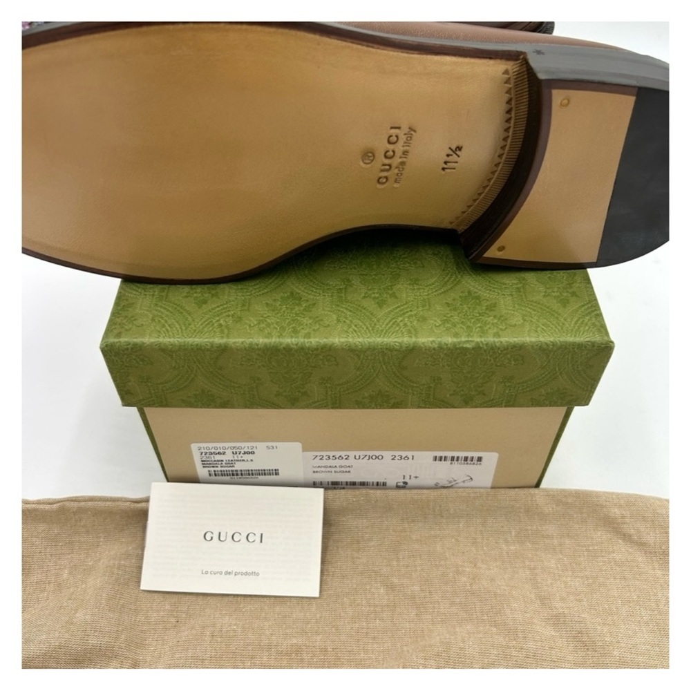 Gucci Horsebit 1953 leather loafers size 11.5 fits 12.5 US made in Italy - Picture 6 of 8